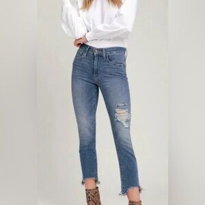 Levi's 724 High Rise Straight Crop Jeans (Stretch) | Sz 29 (F33S6)